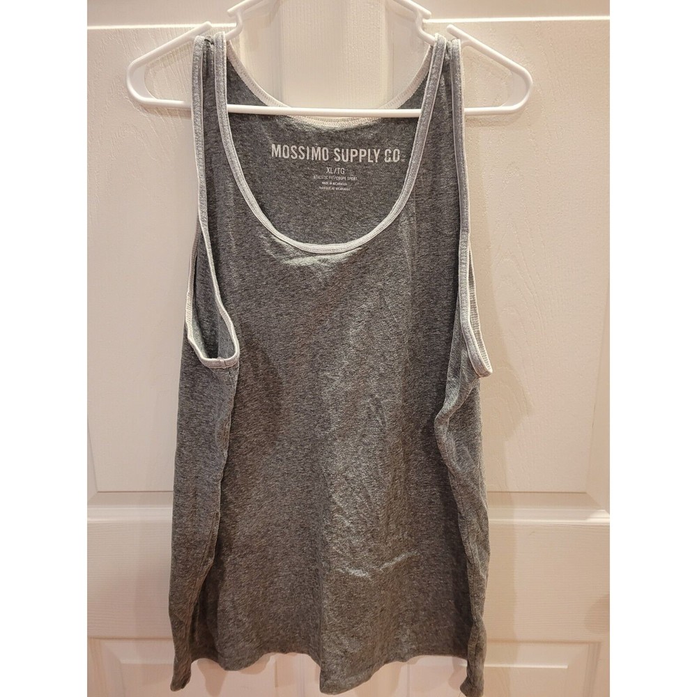 Mossimo men's gray sleeveless tank shirt, size XL